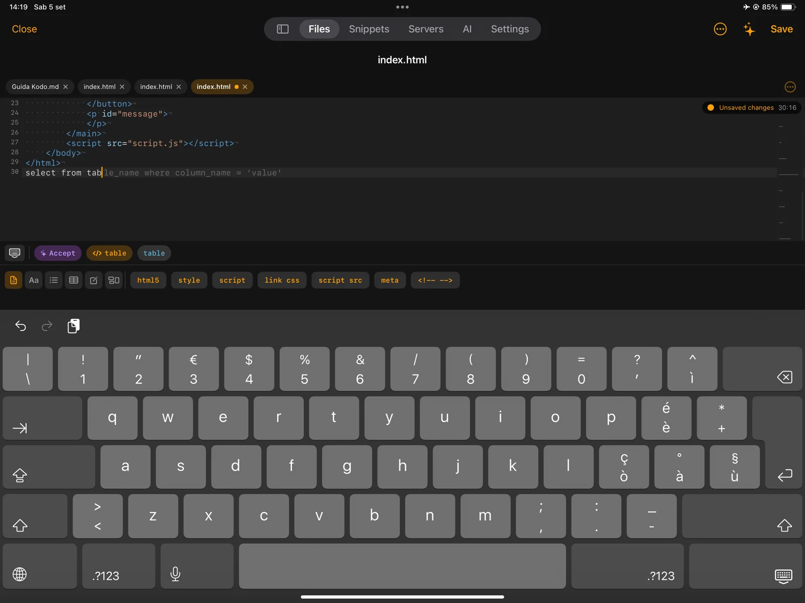 Autocomplete