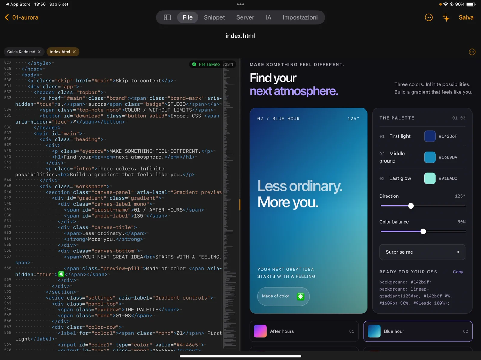 Editor & preview